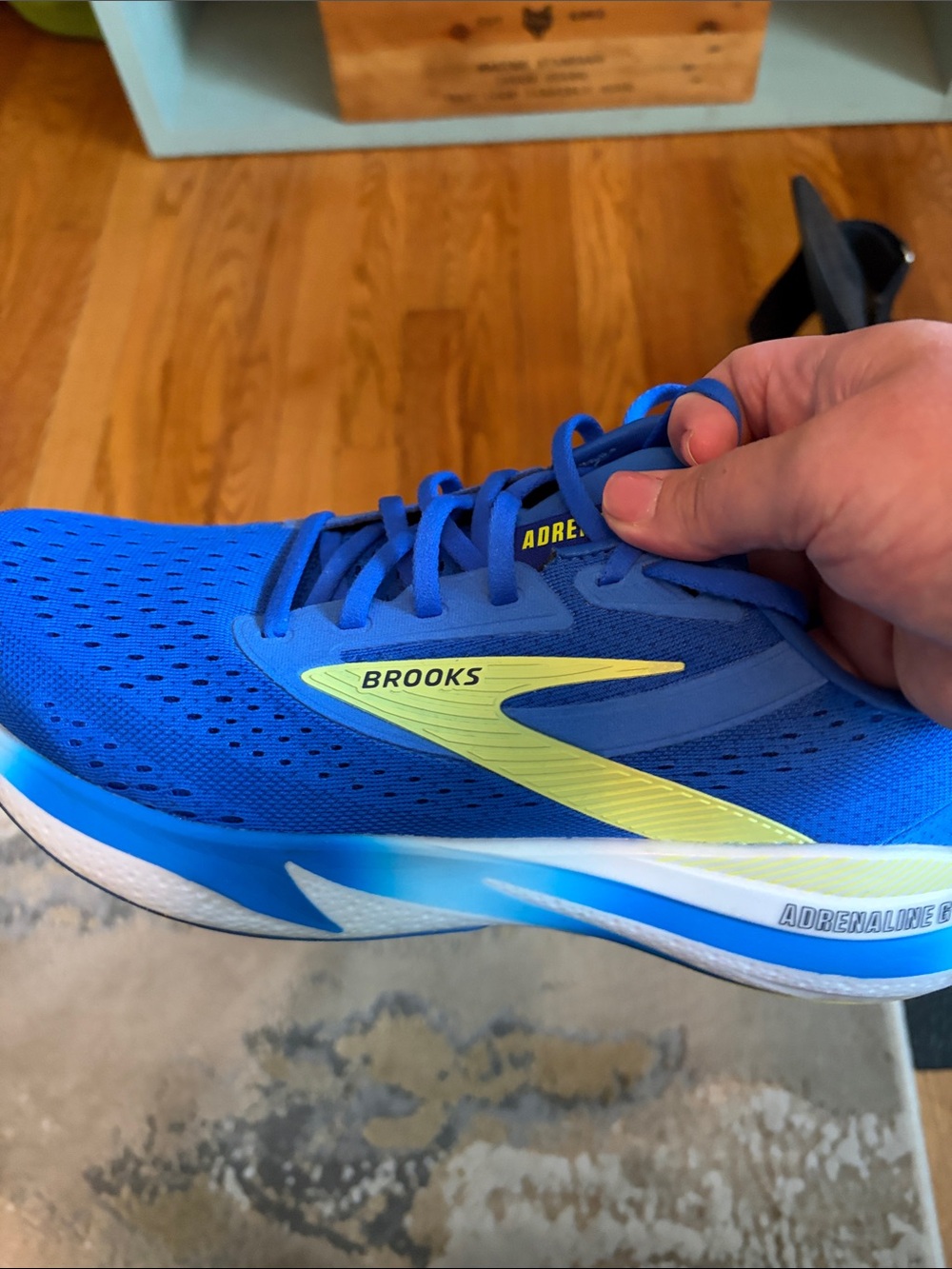 Brooks Men's Adrenaline GTS Running Shoes - Blue/Yellow